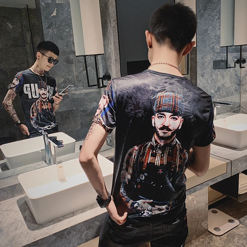 Новинка Футболка с персональным принтом Camiseta Hombre Клубные вечерние футболки Homme