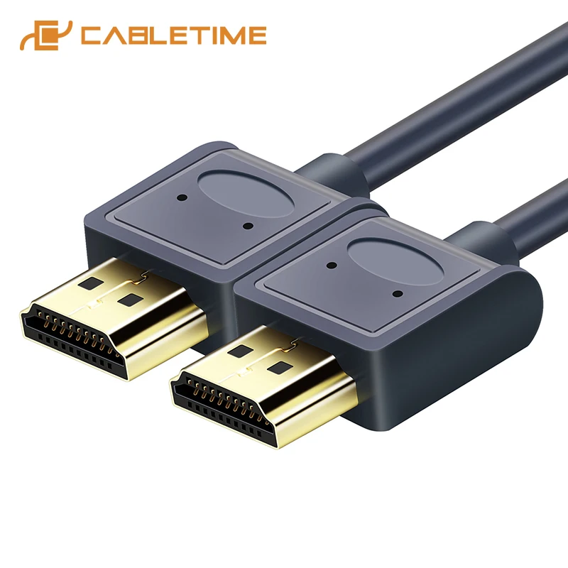 HDMI кабель 4K 60 Гц Премиум 2 0 синий позолоченный конвертер для ноутбука Macbook Air PS4 Box