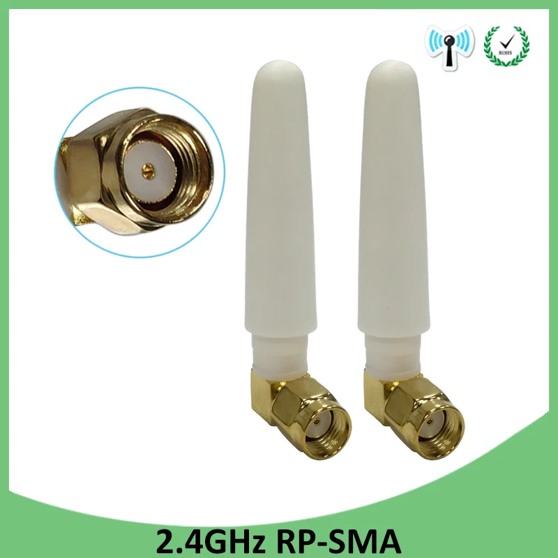 10 шт. 2 4 GHz антенна wi-fi 2dBi RP-SMA Штекерный разъем для ghz PCI карта USB Беспроводной
