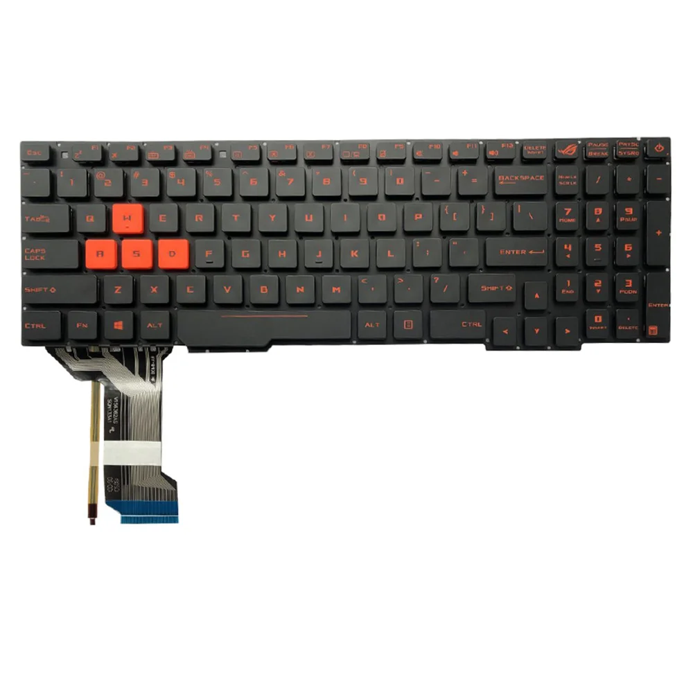 Клавиатура для ноутбука ASUS GL553 GL553V GL553VW ZX53 ZX53VW ZX73 ZX73VD черно красная американская