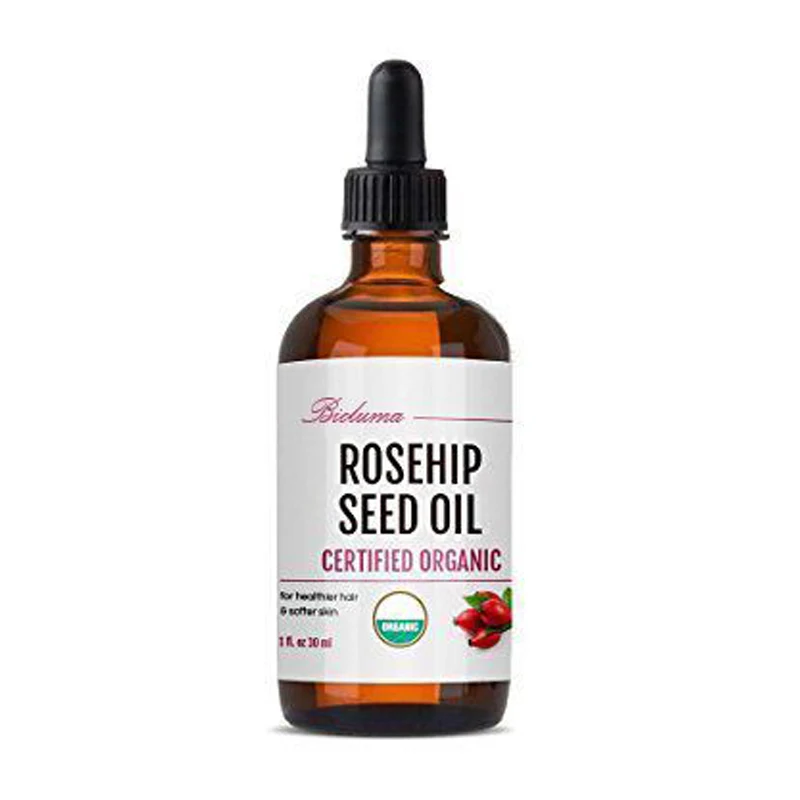 

100% Pure Organic Essential Oils Rosehip Oil Moisturizing Brighten Skin Color Anti-Dry Anti-Aging Face Serum