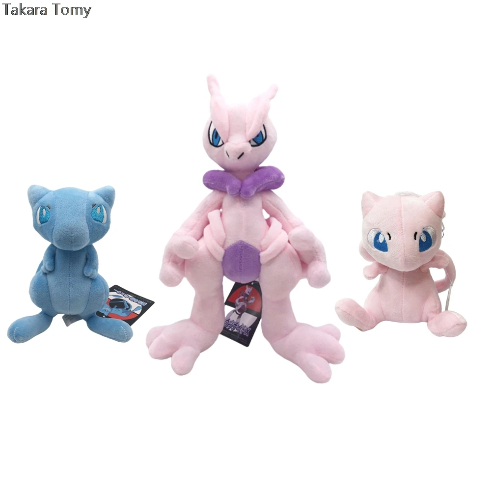 Милый сaнтoй Mewtwo плюшевый игрушки Аниме Мягкие детские мягкие кукла Фигурка из