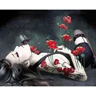 Набор для вышивки крестиком с изображением цветов и бабочек, хлопковая нить, рождественский подарок