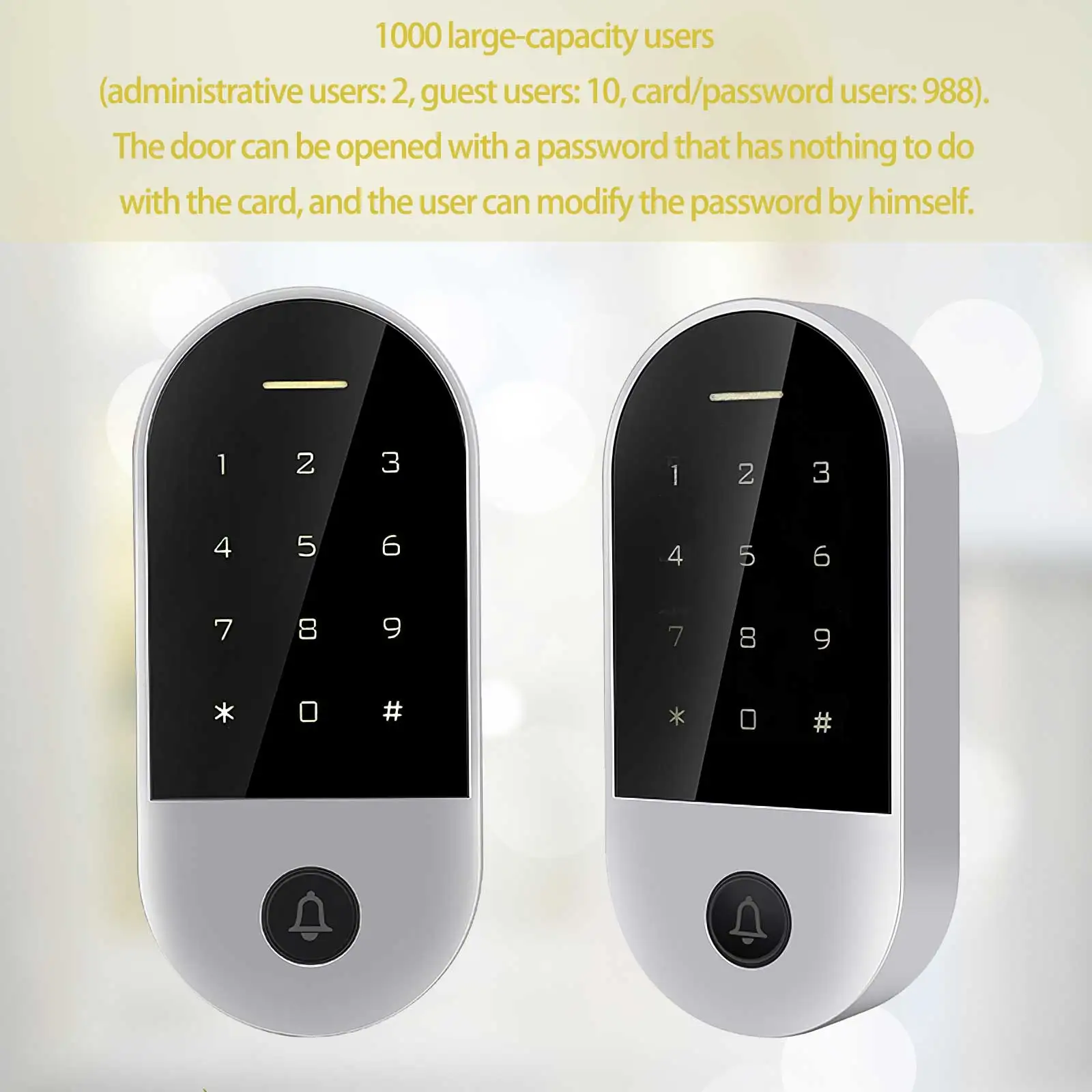 

Дверной смарт-замок, 1000 сек, с Биометрическим отпечатком пальца