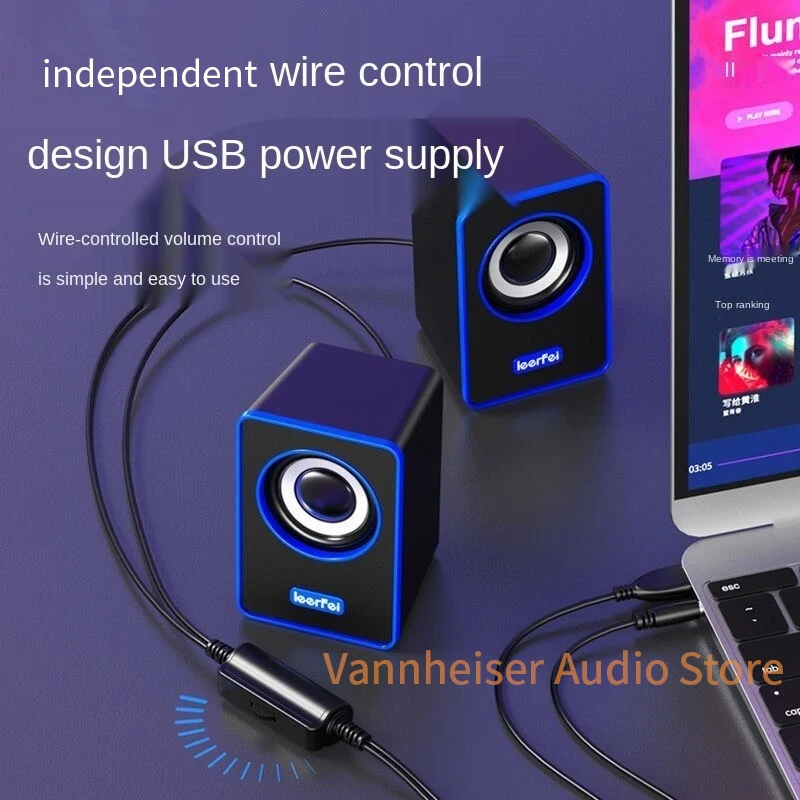 Проводные USB-динамики для компьютера телевизора телефона глубокий бас