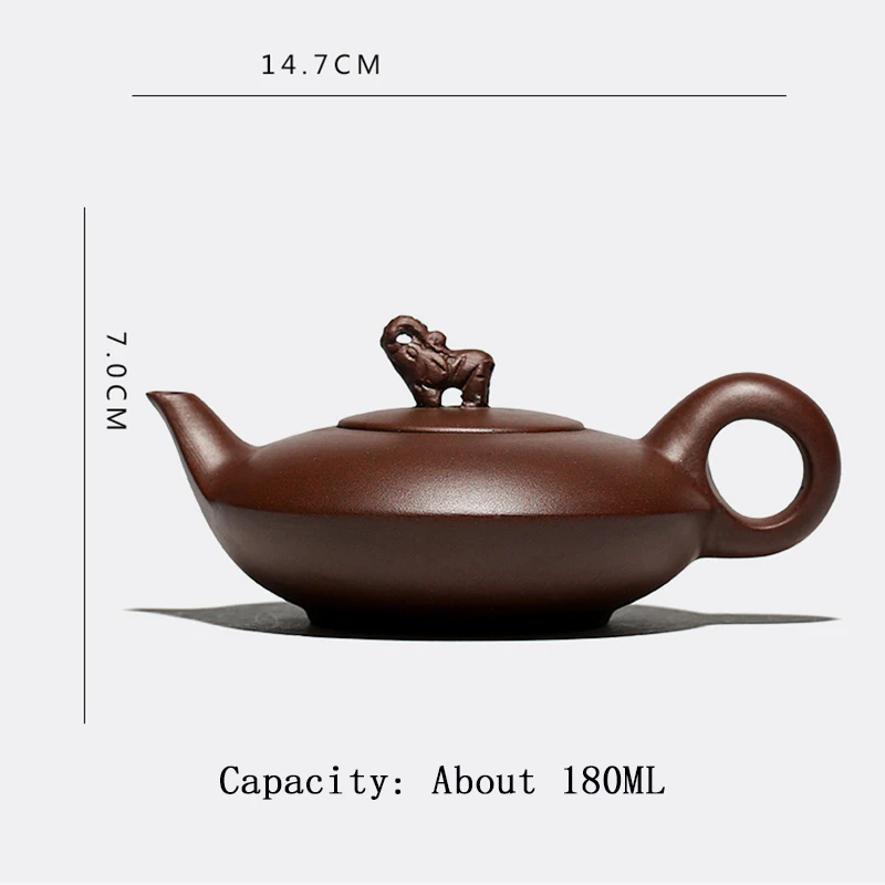 

Luxury Yixing Purple Clay Teapot Elephant Lid Tea Pot Chinese Handmade Kung Fu Zisha Tet Set Teaware Free Shipping