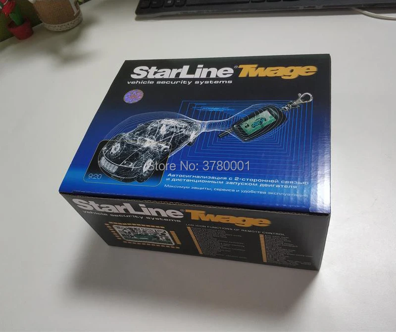 Только для русских Twage StarLine A9 2 полосная автомобильная сигнализация Системы ЖК