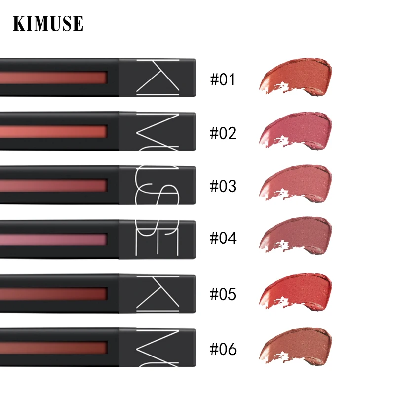 Жидкая губная помада KIMUSE мощный матовый блеск для губ глазурь оттенок макияж