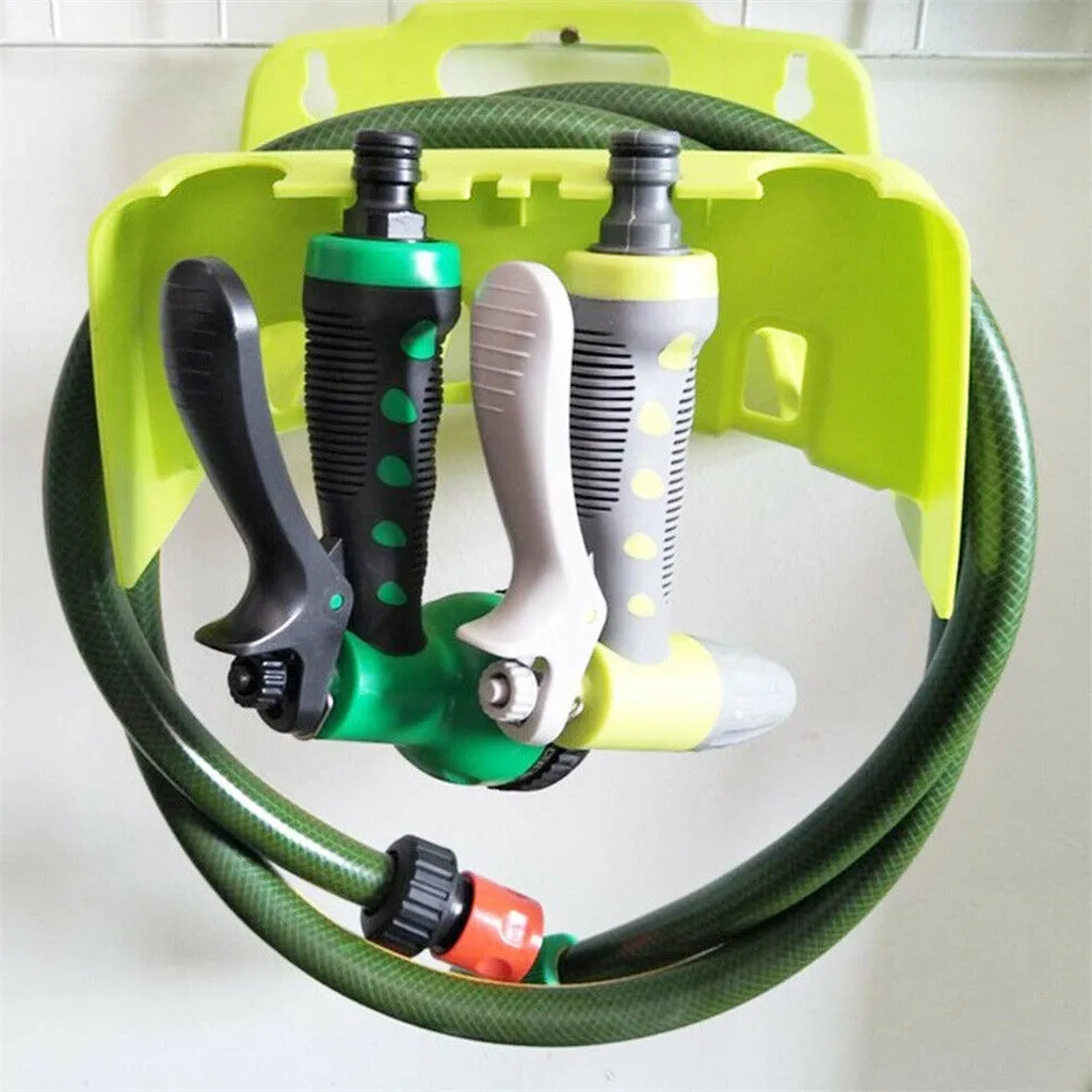 

Wall Mounted Garden Hose Pipe Cable Hanger Tidy Bracket -Shed Rack Fence Holder Home Decoration