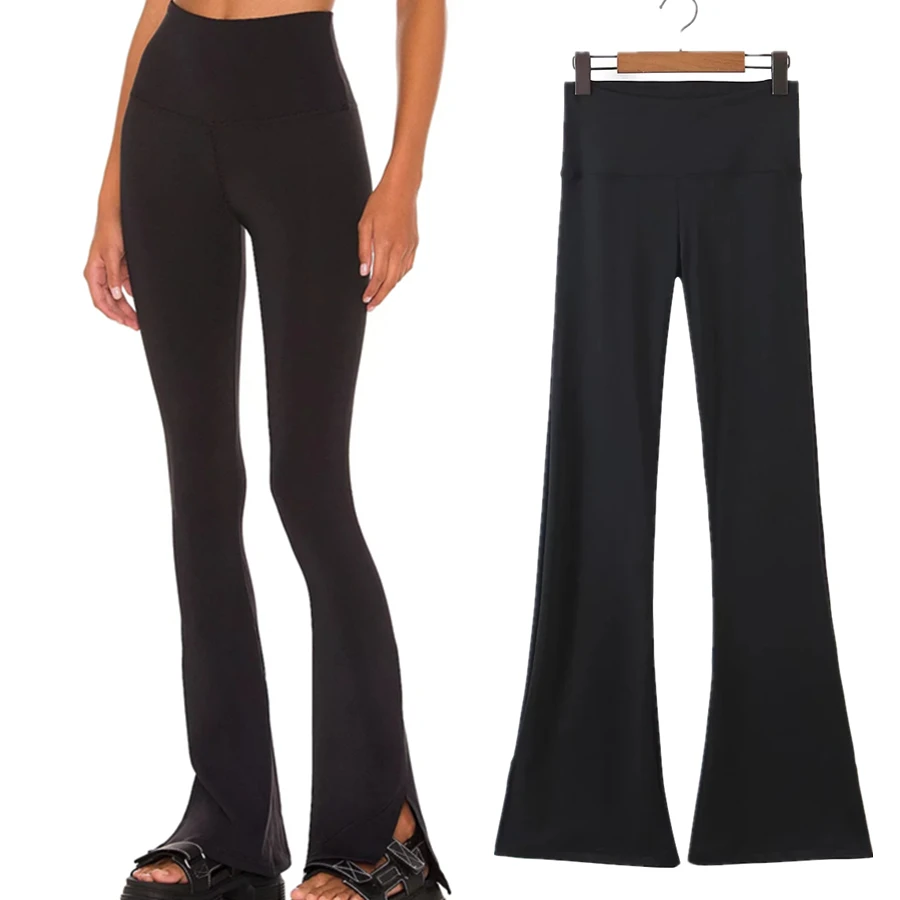 

Withered Fashion Legging Pants Women England Style Fashion Vintage Skinny Stretch Black Harem Flare Pants Women Trousers Women