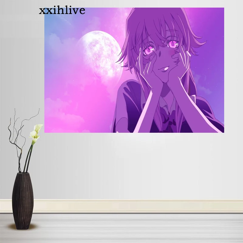 

Canvas Painting Japanese Anime Wall Art Mirai Nikki Posters And Prints Wall Pictures For Room Decoration Home Decor Customizable