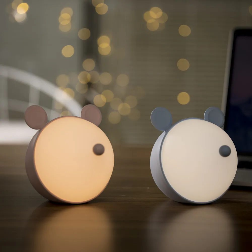

Led Creative Zodiac Cute Mouse Night Light Cartoon Usb Charging Desktop Fashion Night Light Corridor Camping Atmosphere Light