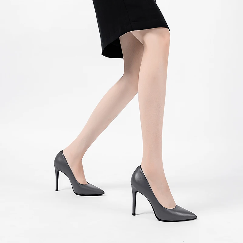 Туфли-лодочки женские из натуральной кожи на тонком каблуке размеры от 31 до 44 |