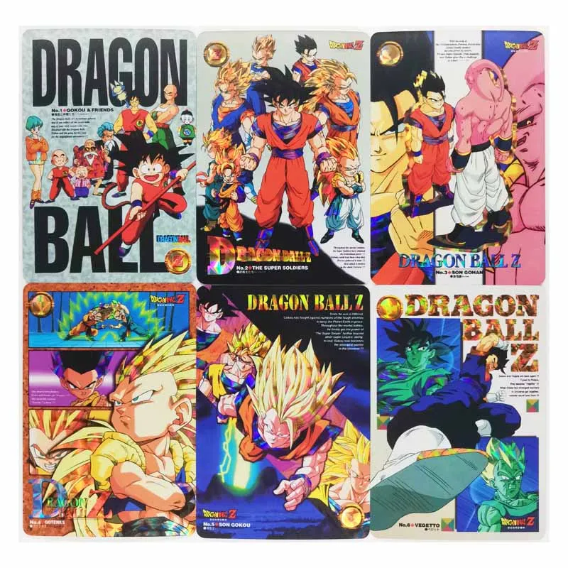 9 шт./компл. Dragon Ball Z Jumbo Приключения истории No.1 супер сайян Жемчуг дракона героев