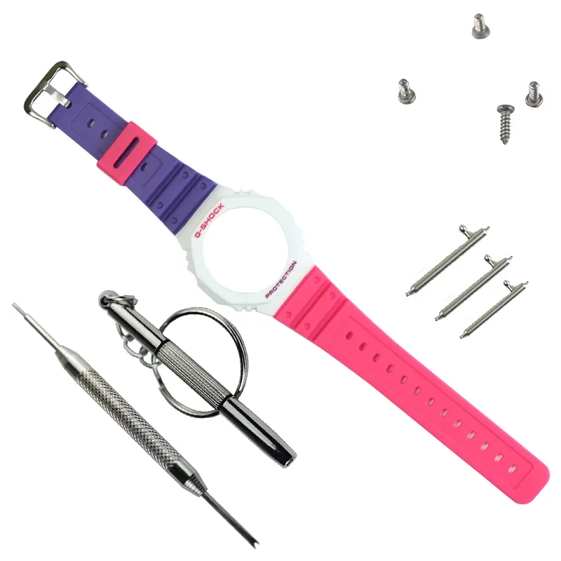 Силиконовый ремешок для часов Casio GA-2100 сменный и чехол G-shock GA-2110 аксессуары сделай