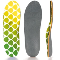 green printing high eva arch support insole memory foam orthopedic insoles for men and women metatarsal sufferer