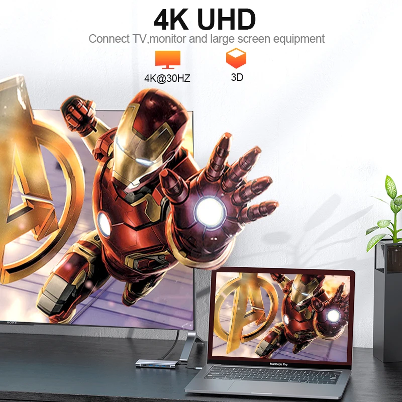 Концентратор Jellico 11 в 1 USB Type C до 4K HDMI адаптер 3 0 док-станция 5 для MacBook Pro Air