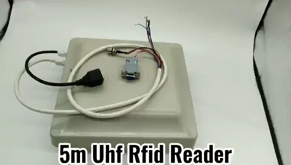 LJYZN 8 dBi Linear Antenna RS485/RS232 Smart Card Reader Long Range Uhf Rfid Reader with Built in Antenna