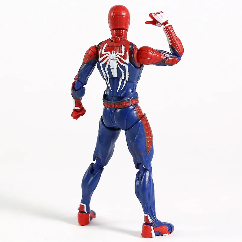 Avengers SHF Spider-Man Upgrade Suit PS4 Game Edition - SpiderMan Action Figure Collectible Model Toy Doll Gift image 4
