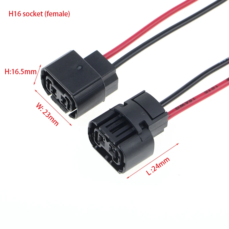 

H16 5202 противотуманная фотовспышка 2504 PSX24W разъем лампы адаптеры жгут проводов мужской женский автомобильный держатель света аксессуары