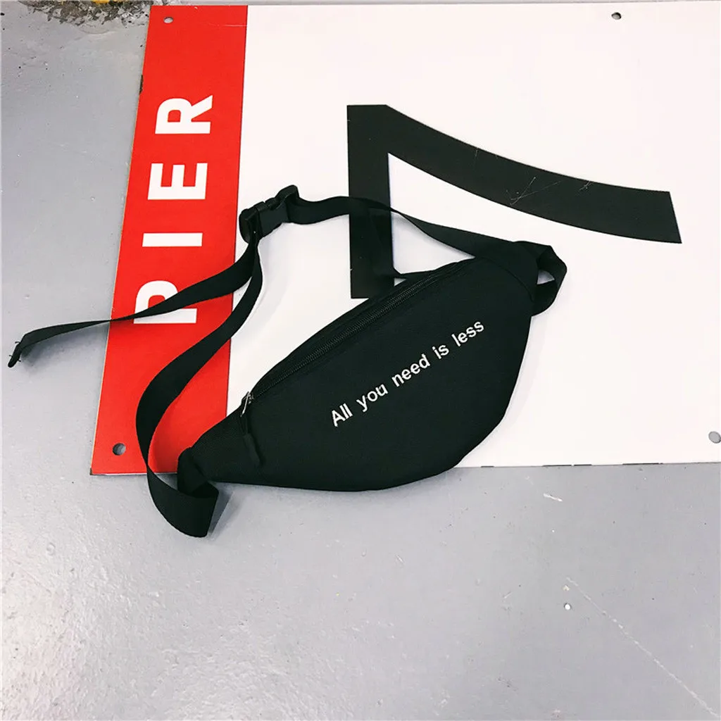 Женский пояс унисекс сумка поясная с буквенным принтом холщовые сумки