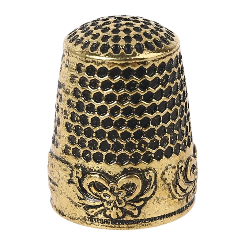 

6pcs/set Retro Sewing Thimble Finger Shield Protector Pin Needle Ring DIY Hardworking Quilting Craft Accessories