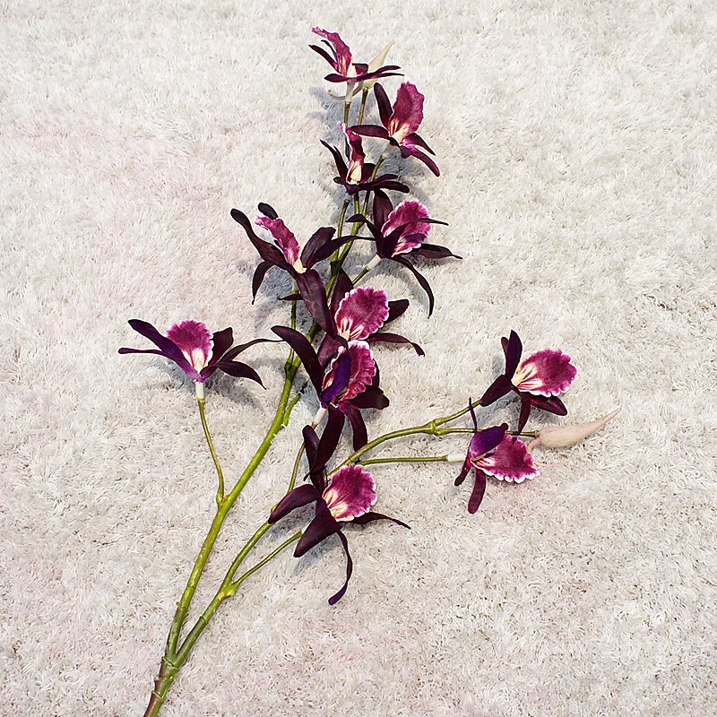 Роскошные орхидеи длинные ветки искусственный цветок бабочка Орхидея для нового