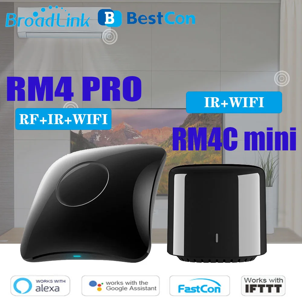 Broadlink Bestcon RM4 PRO Rm4C мини Автоматизация умного дома WiFi + IR RF Универсальный
