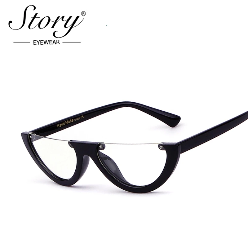 Женские солнцезащитные очки в оправе кошачий глаз STORY Cool маленькие размеры 2017