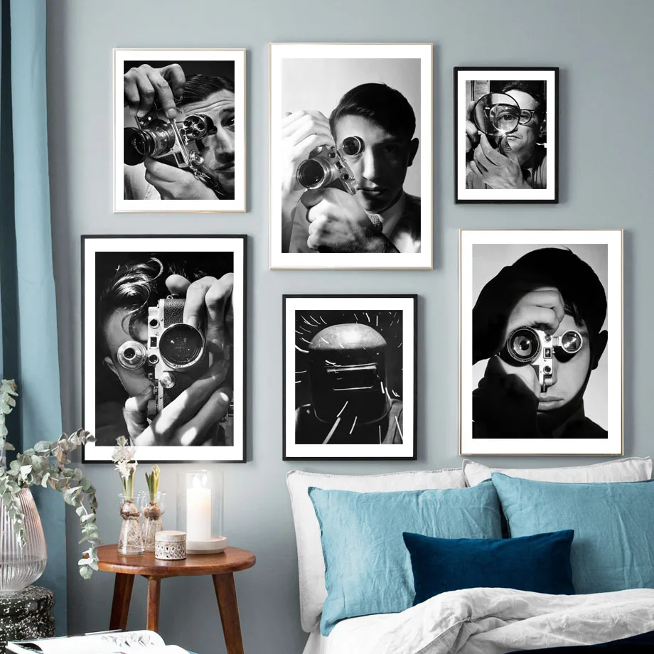 Настенная живопись на холсте старые модные фотографии фотографа черно белые