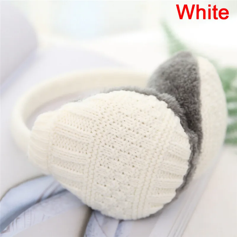 

1PC Winter Warm Knitted Earmuffs Children Ear Muffs For Boy Earmuffs For Girls Baby Gift Ear Warmers 2 Colors