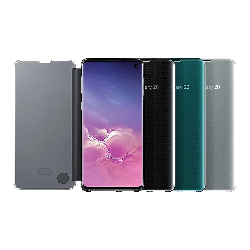 100% Оригинальный зеркальный Прозрачный чехол для Samsung телефона тонкий