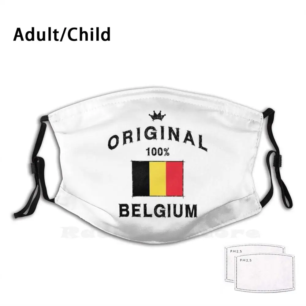 

Whether From Brussels Print Washable Filter Anti Dust Mouth Mask Antwerp Or Liège Original Belgium Also For Tourists Belgium