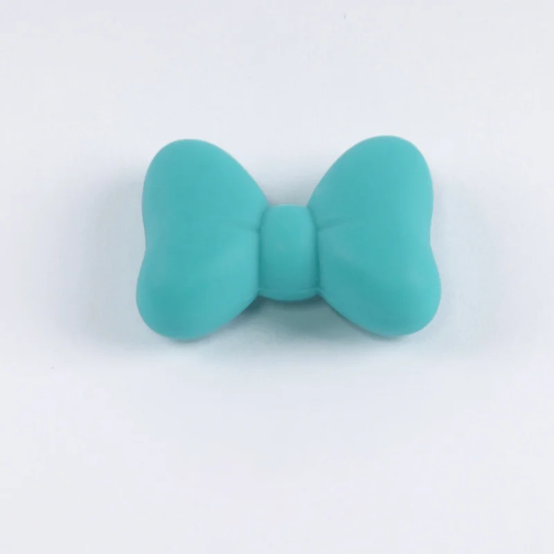 

Bowknot Silicon Beads BPA Free Baby Teethers Beads For DIY Nursing Necklace Bracelet Baby Teething Gift baby accessories C2946W