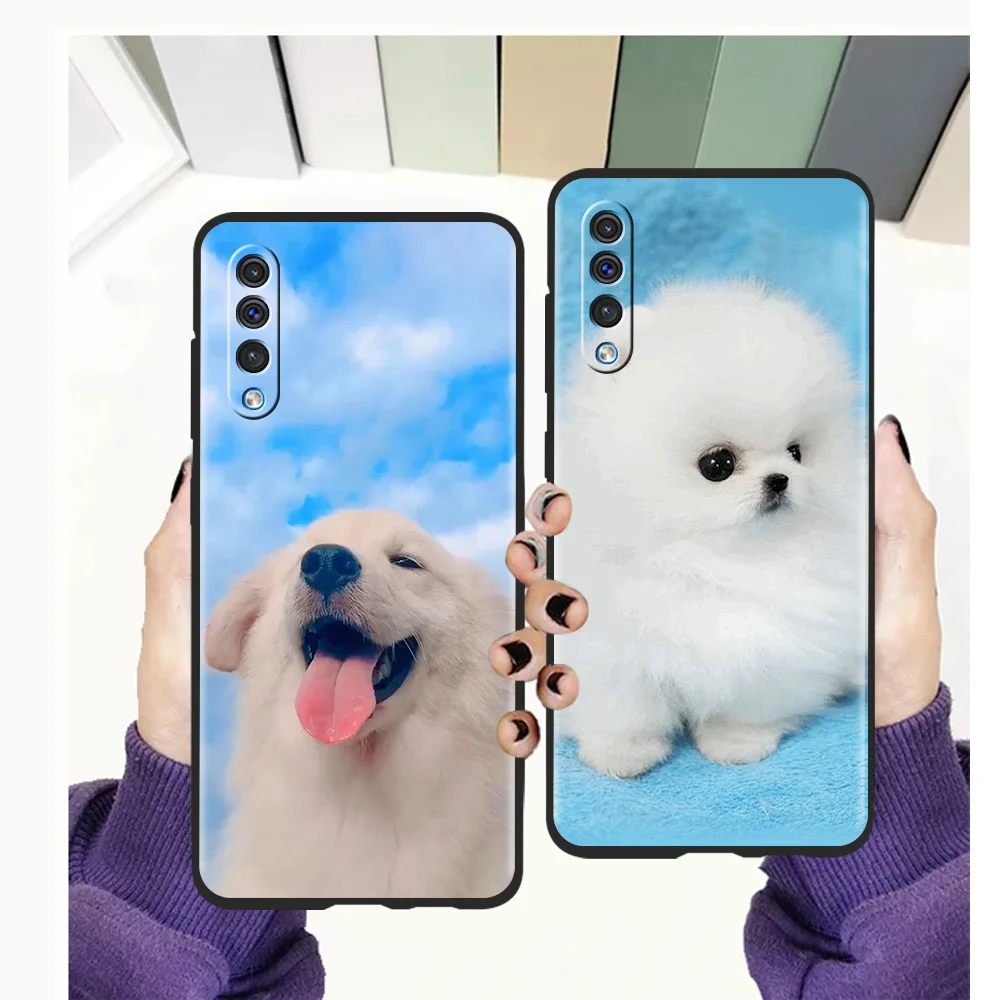 

Cute Dog Phone Case for Samsung Galaxy A12 A22 A02 A03 A03S A50 A70 A40 A10 A20 A30 Luxury Silicone Soft Cover Coque Shell TPU