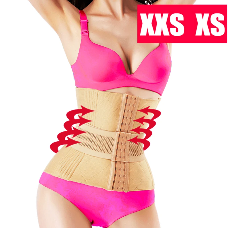 

Slimming Waist Trainer Body Shaper Tummy Modeling Belt 16 Steel Bone Shapewear Weight Loss Underbust Corset Fajas XXS XS Cincher