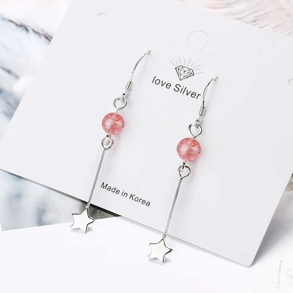 MEETSOFT посеребренные предотвращающие аллергию Висячие серьги для женщин Модный