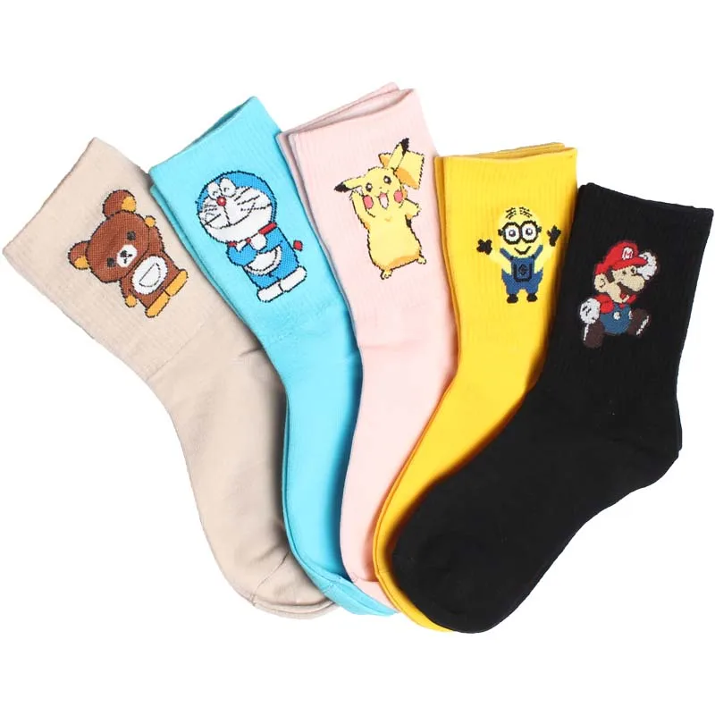 Hyrax trends носки хлопковые с забавным комфортным и дышащим радужным полосатым милым