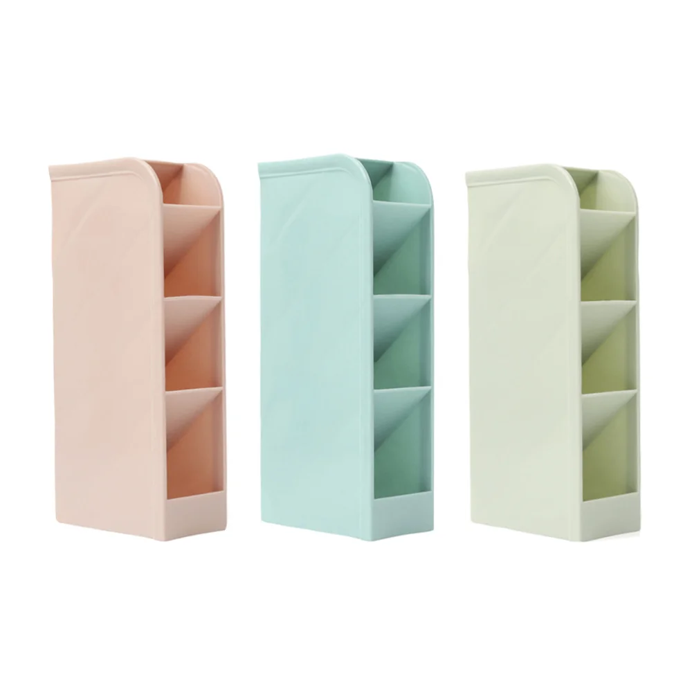 

3pcs Multifunctional Pen Holder Horizontal and Vertical Available Office Pen Desktop Storage Organizer (Small Size Blue + +