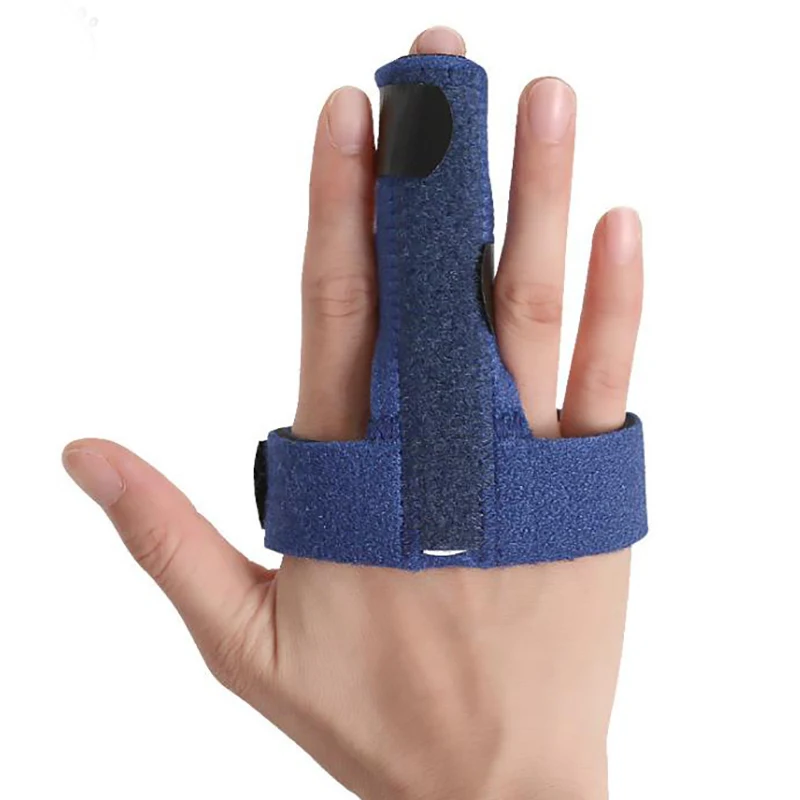 

1 Pc Pain Relief Aluminium Finger Splint Fracture Protection Brace Corrector Support With Adjustable Tape Bandage New
