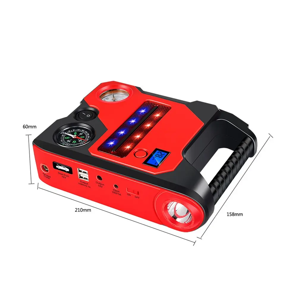 22000mAh Портативное автомобильное пусковое устройство для подкачки шин зарядное |