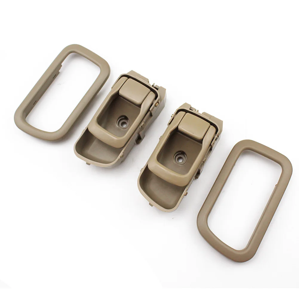 Автомобильный Стайлинг бежевый чехол внутренняя дверная ручка рамка для Nissan Navara