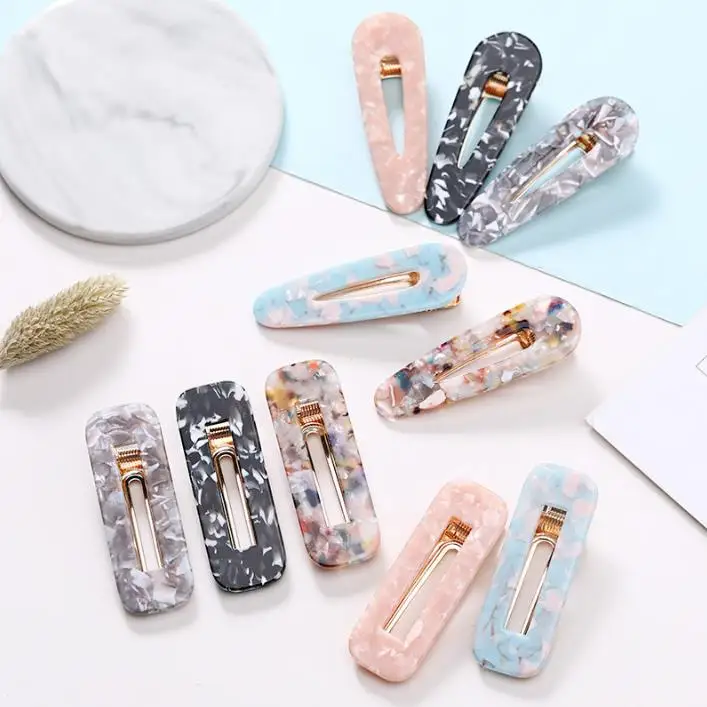 

1 шт. модная акриловая заколка для волос из ацетата для девочек, милая шпилька для волос, аксессуары для волос