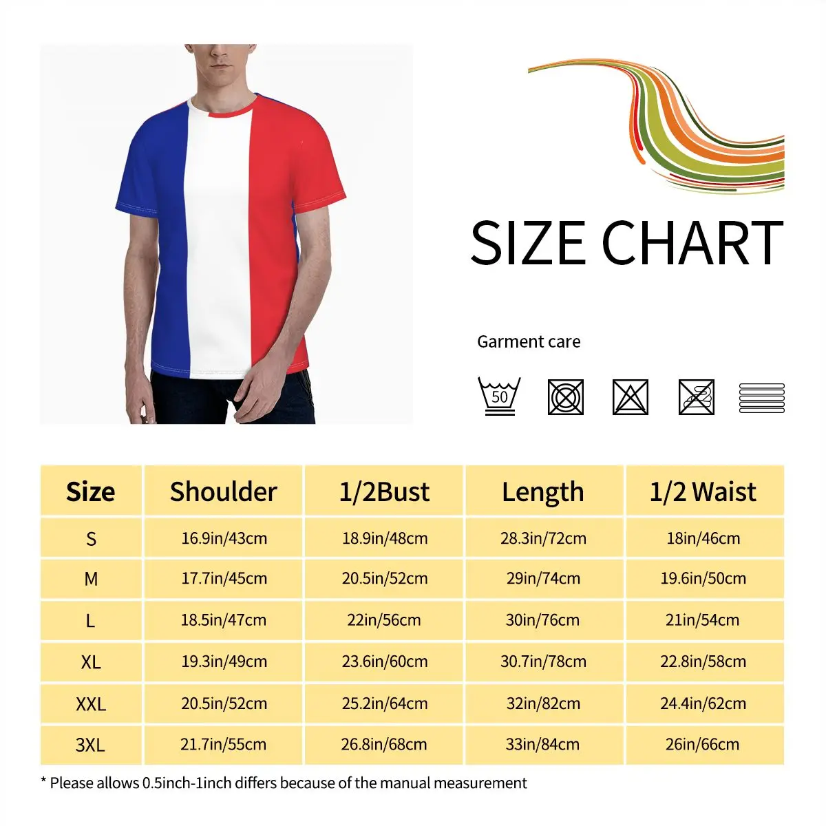 Flag Of France French Flag T-shirt Promo Cute Men's T Shirt Print R333 Geeky Tees Tops European Size