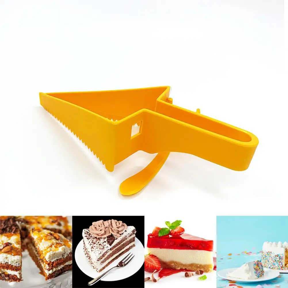

2 In 1 Adjustable Cake Cutter Slicer Cake Server Plastic Cutter Baking Reusable / Knife Tools Pastry Divider Cakes D3P6