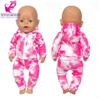 Комплект одежды для кукол на молнии, верхняя одежда, штаны, рубашка, подходит для новорожденных 43 см, Одежда для кукол мальчиков 18 дюймов, костюм для куклы