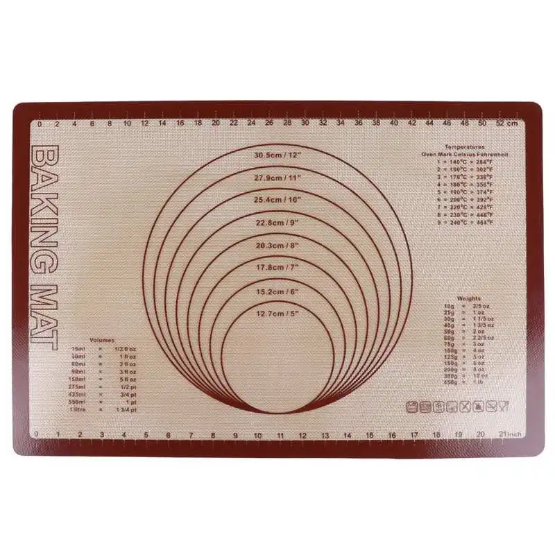

Baking Mat Easy To Clean Bakery Kitchen Non‑stick Baking Pan Mat for Kneading Dough