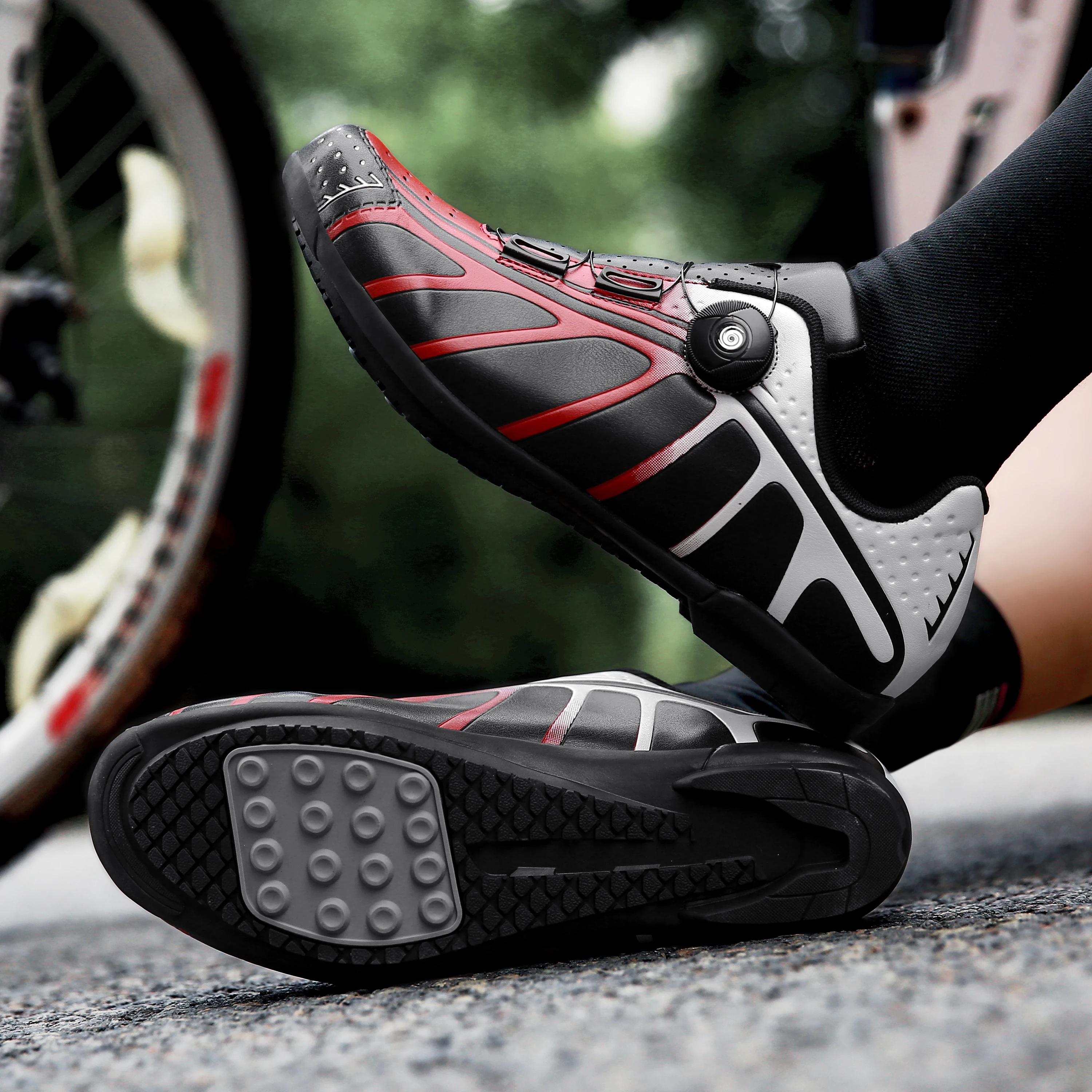 

2021 Cycling MTB Shoes Men Sports Route Cleat Road Bike Speed Flat Sneaker Racing Women Bicycle Mountain Spd Biking Footwear
