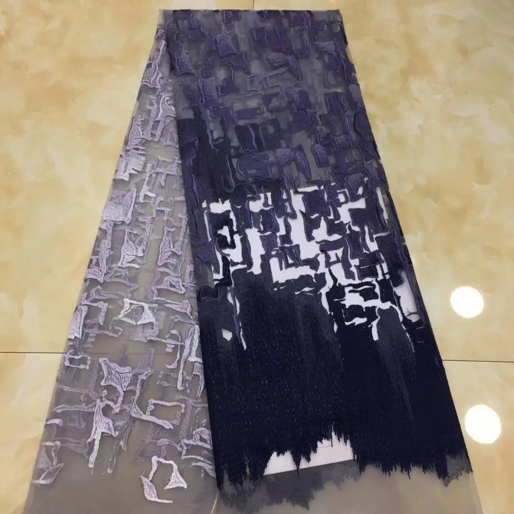 Нигерийская кружевная ткань 2019 высококачественное кружево вышитая тюль