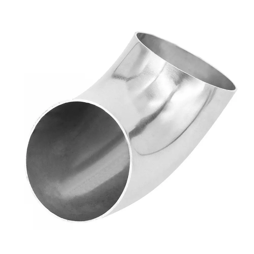 2pcs Stainless Steel 90Â° Degree Bend 63mm Elbow Exhaust Pipe Replace Part Auto parts handrail elbow 63x1.2cm | Автомобили и